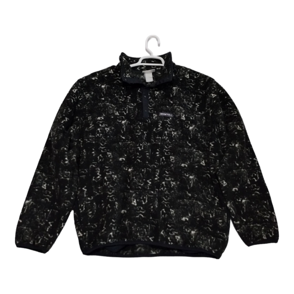 Obermeyer Boulder Vintage 1/4 Snap Button Fleece‎ Pullover Printed